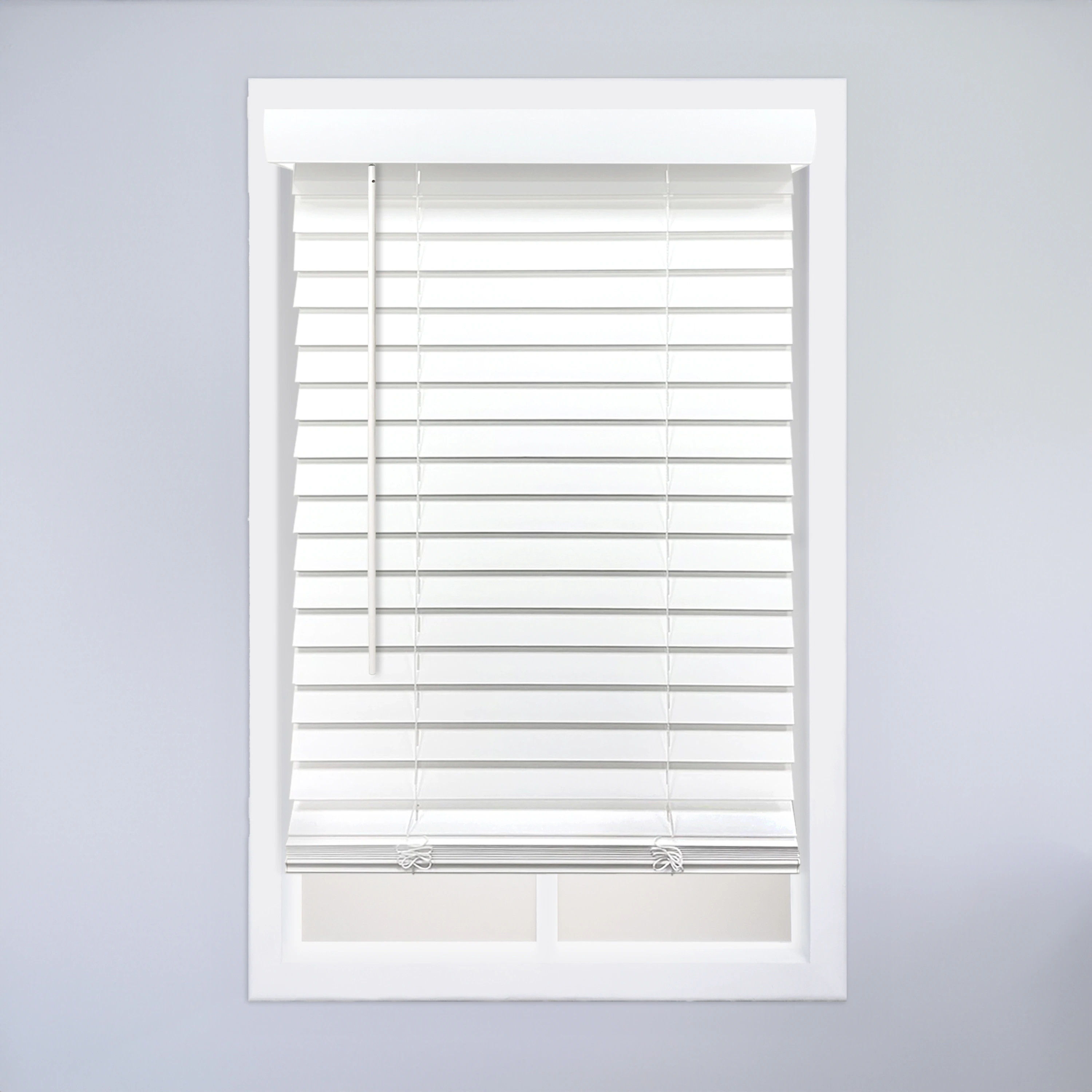 allen + roth 2-in Cordless Room Darkening Faux wood Horizontal blinds one_size in White | 2SMFWTPRIME | Lowe's