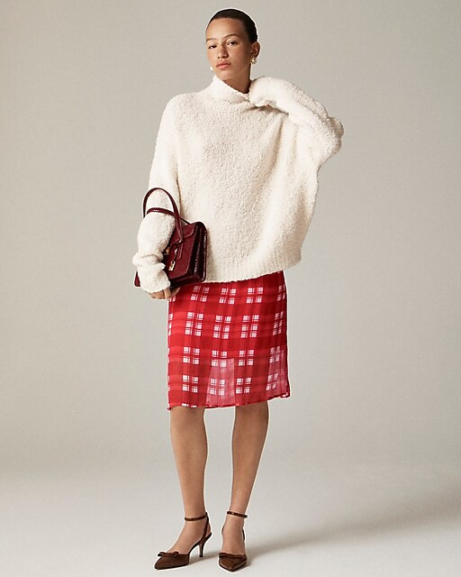 Turtleneck sweater in bouclé yarn | J. Crew US