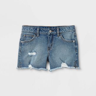 Girls' Vintage Cutoff Mid-Rise Jean Shorts - art class™ | Target