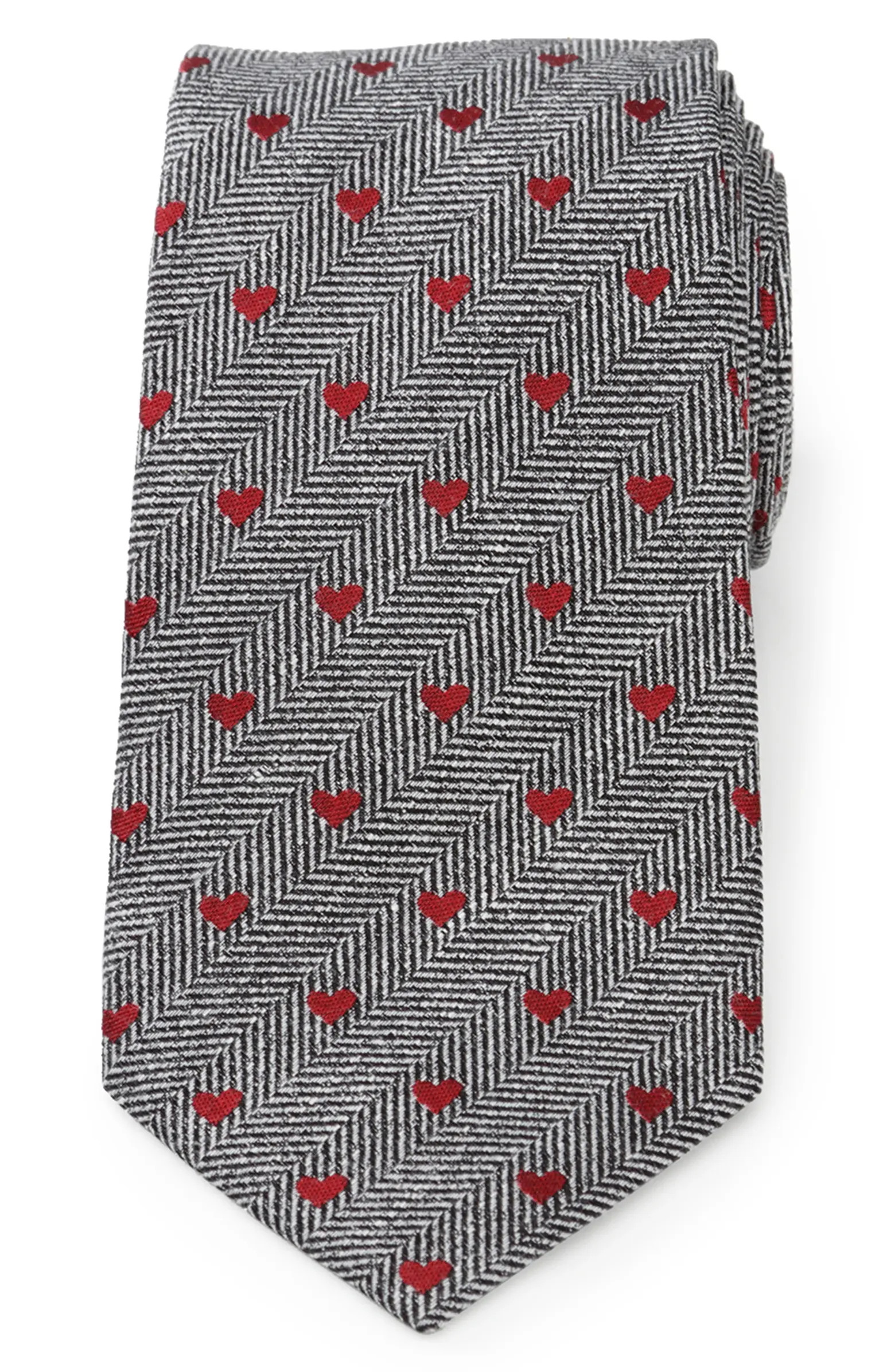 Herringbone Hearts Linen Tie | Nordstrom