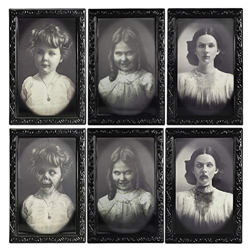 Halloween Decoration 3D Changing Face Moving Picture Frame Portrait Horror Decoration for Horror Par | Amazon (US)