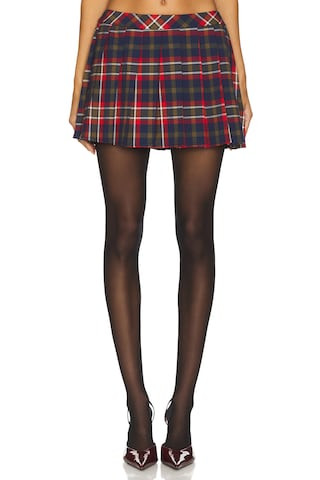 MAJORELLE Lara Mini Skirt in Red Multi Plaid from Revolve.com | Revolve Clothing (Global)