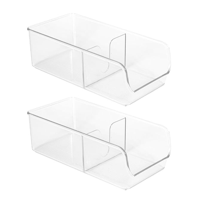 InterDesign Linus Spice Packet Organizer Bin for Kitchen Pantry, Cabinet, Countertops - Set of 2,... | Amazon (US)