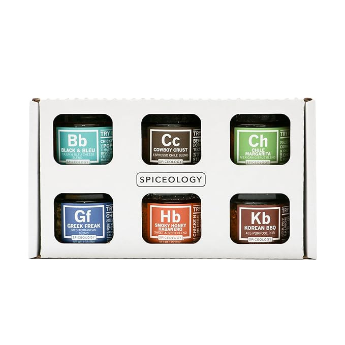 Spiceology - Signature Series - BBQ Seasoning Gift Set and Sampler Set - Flavors Included: Cajun,... | Amazon (US)
