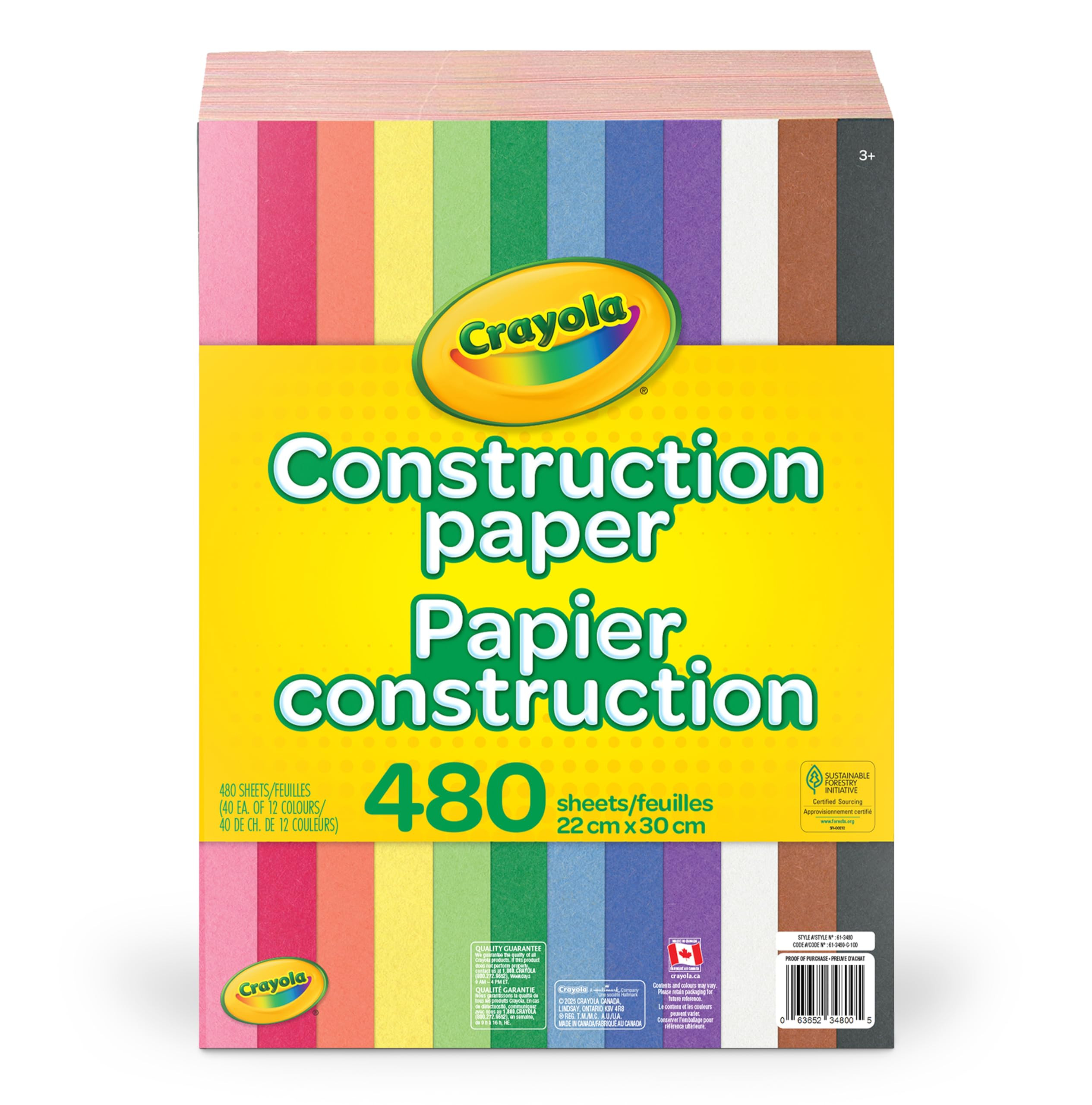 Crayola 480ct Construction Paper | Amazon (CA)