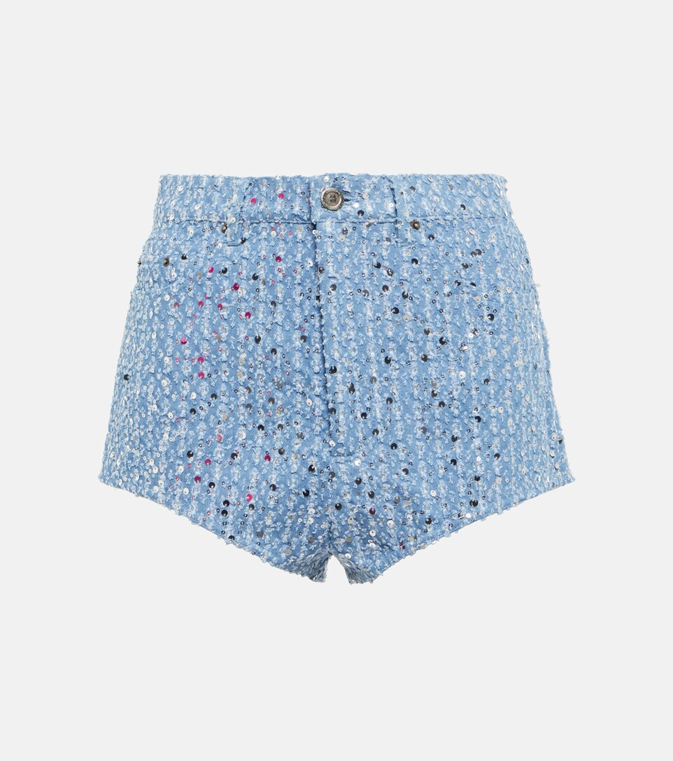 Sequined denim shorts | Mytheresa (US/CA)