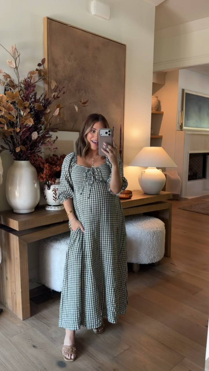 Wearing xs in this smocked maxi dress- not maternity, but this brand has lots of dresses that are all very bump friendly, great for postpartum, & nursing friendly! Linking my recent order + other faves here!

#LTKBump #LTKPetite #LTKSeasonal