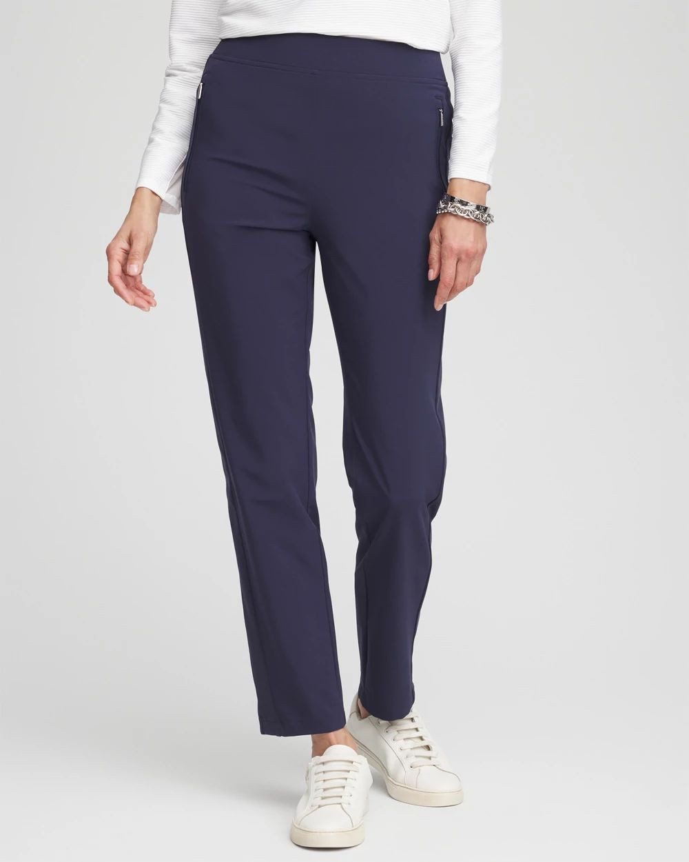 Zenergy® UPF Ribbed Side Ankle Pants | Chico's