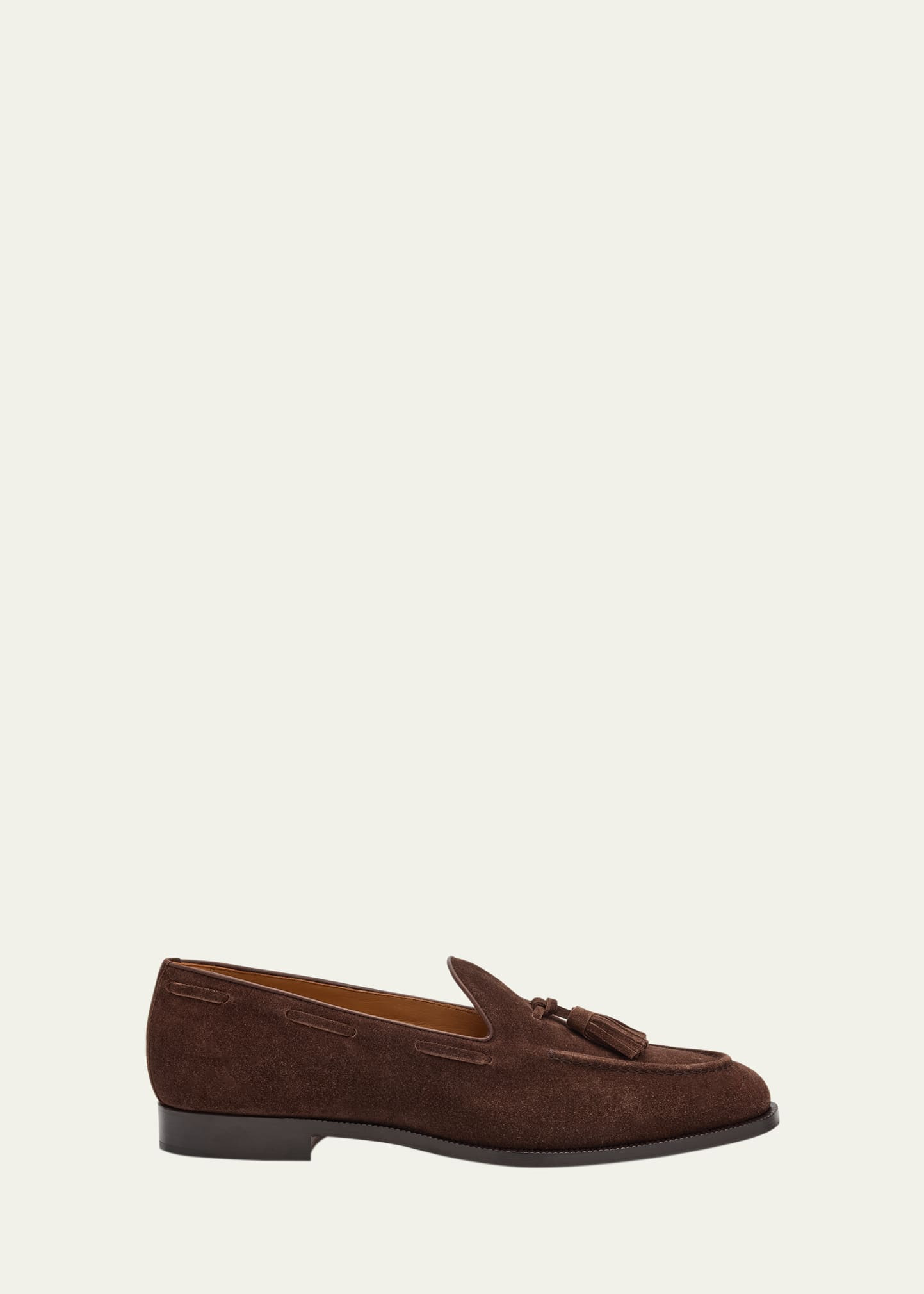 Loro Piana Men's Serge Suede Tassel Loafers | Bergdorf Goodman