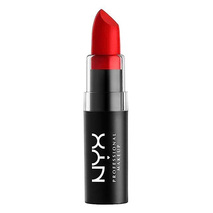NYX PROFESSIONAL MAKEUP Matte Lipstick - Perfect Red, Bright Blue-Toned Red | Amazon (US)