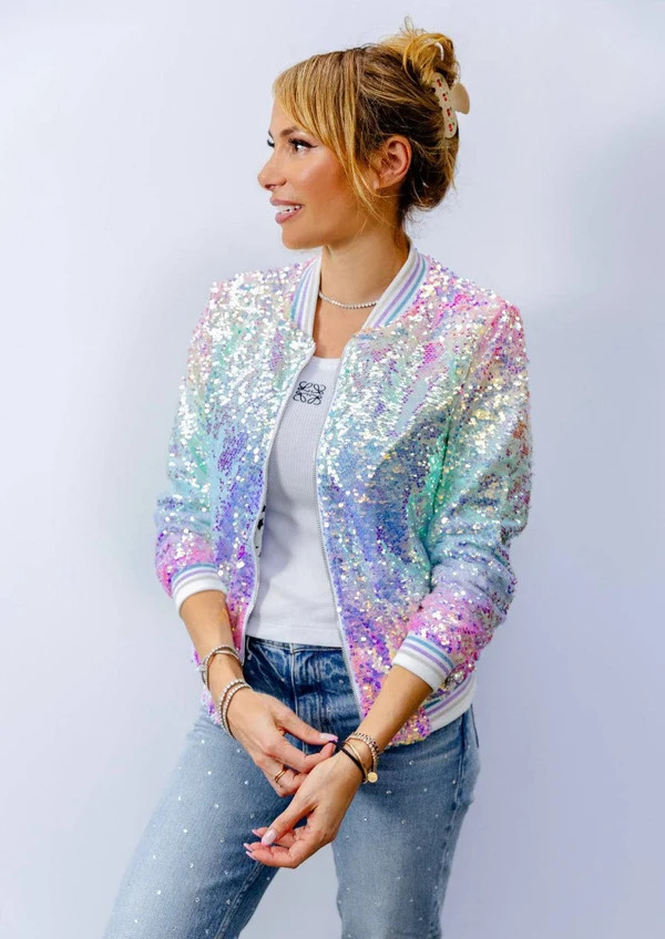 Icy Ombre Sequin Jacket – Teen/Women | Lola + The Boys