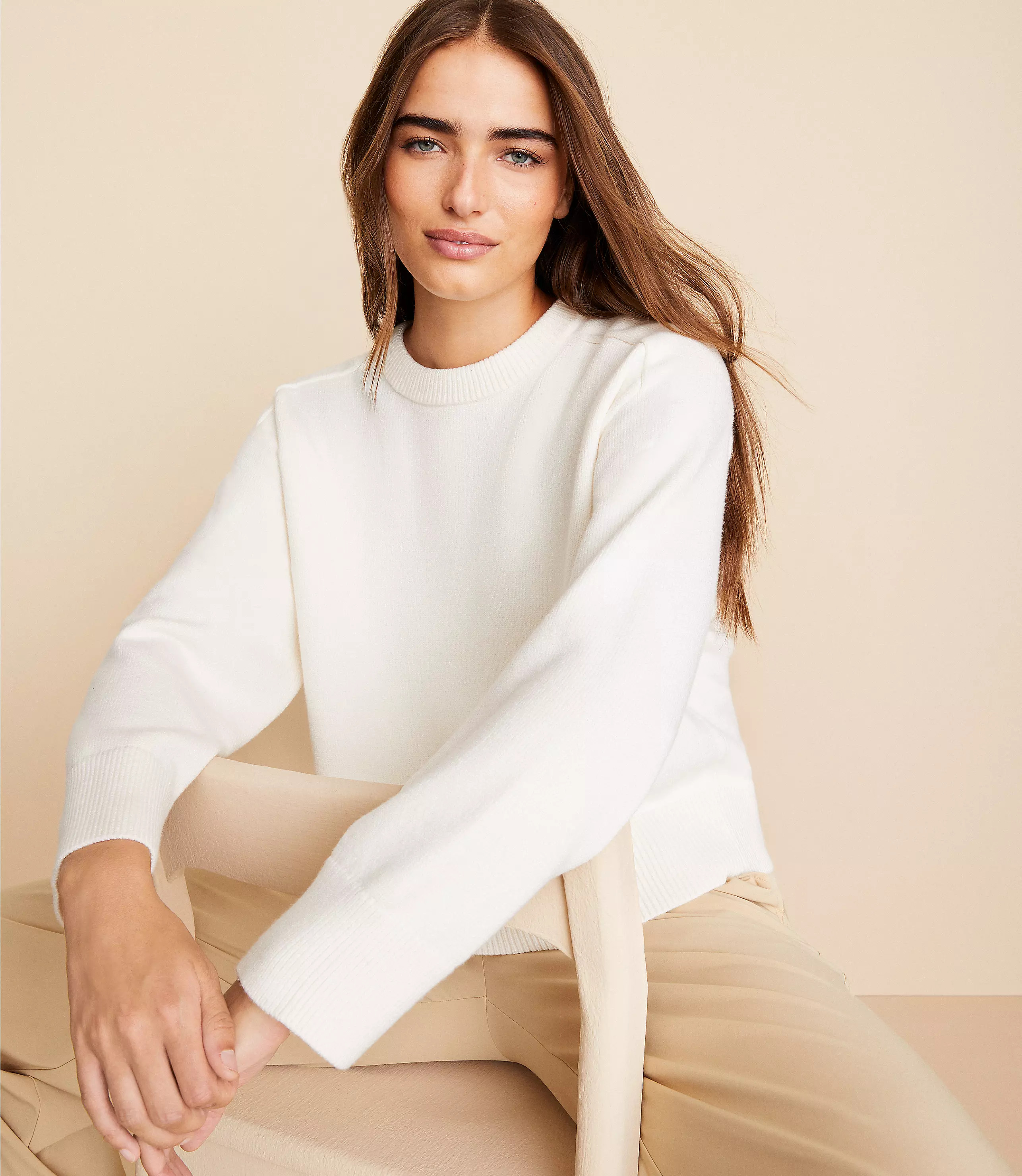 Lou & Grey Oversized Stitched Sweater | LOFT