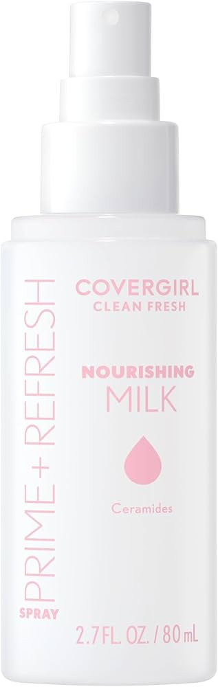COVERGIRL Clean Fresh Nourishing Milk Spray - 100, Plumping, Moisturizing Face Mist, Dewy Finish,... | Amazon (US)