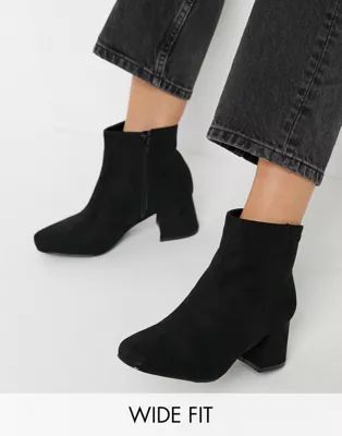 Simply Be jane heel ankle boot in wide fit | ASOS (Global)
