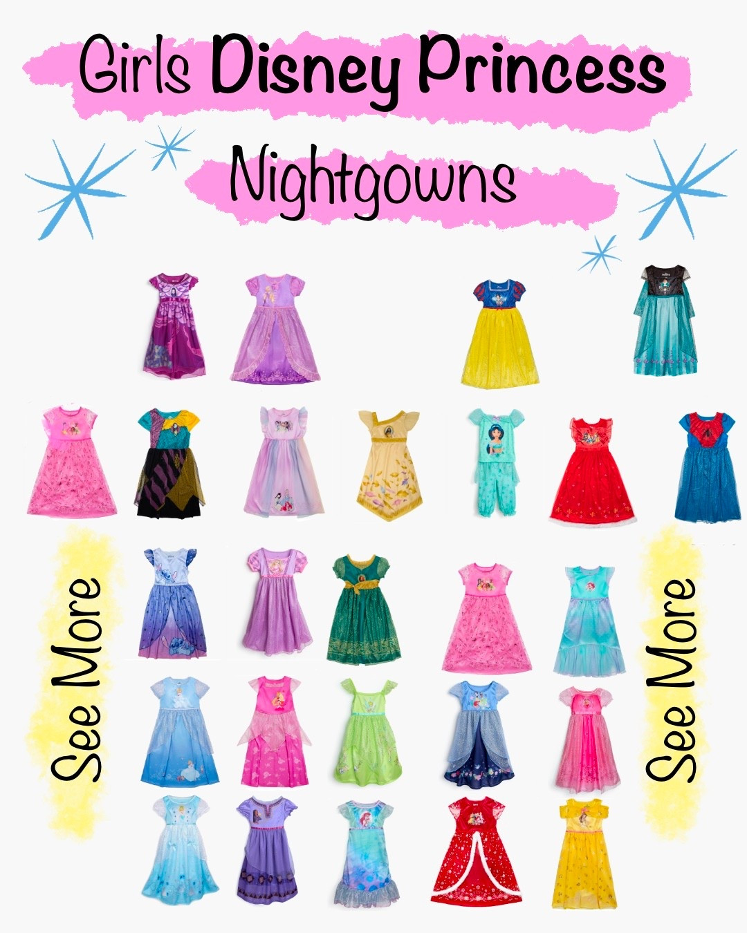 Girls Disney Princess and More Disney Nightgowns (So many and some on sale too!) 

#LTKSaleAlert #LTKmomlife #LTKKids