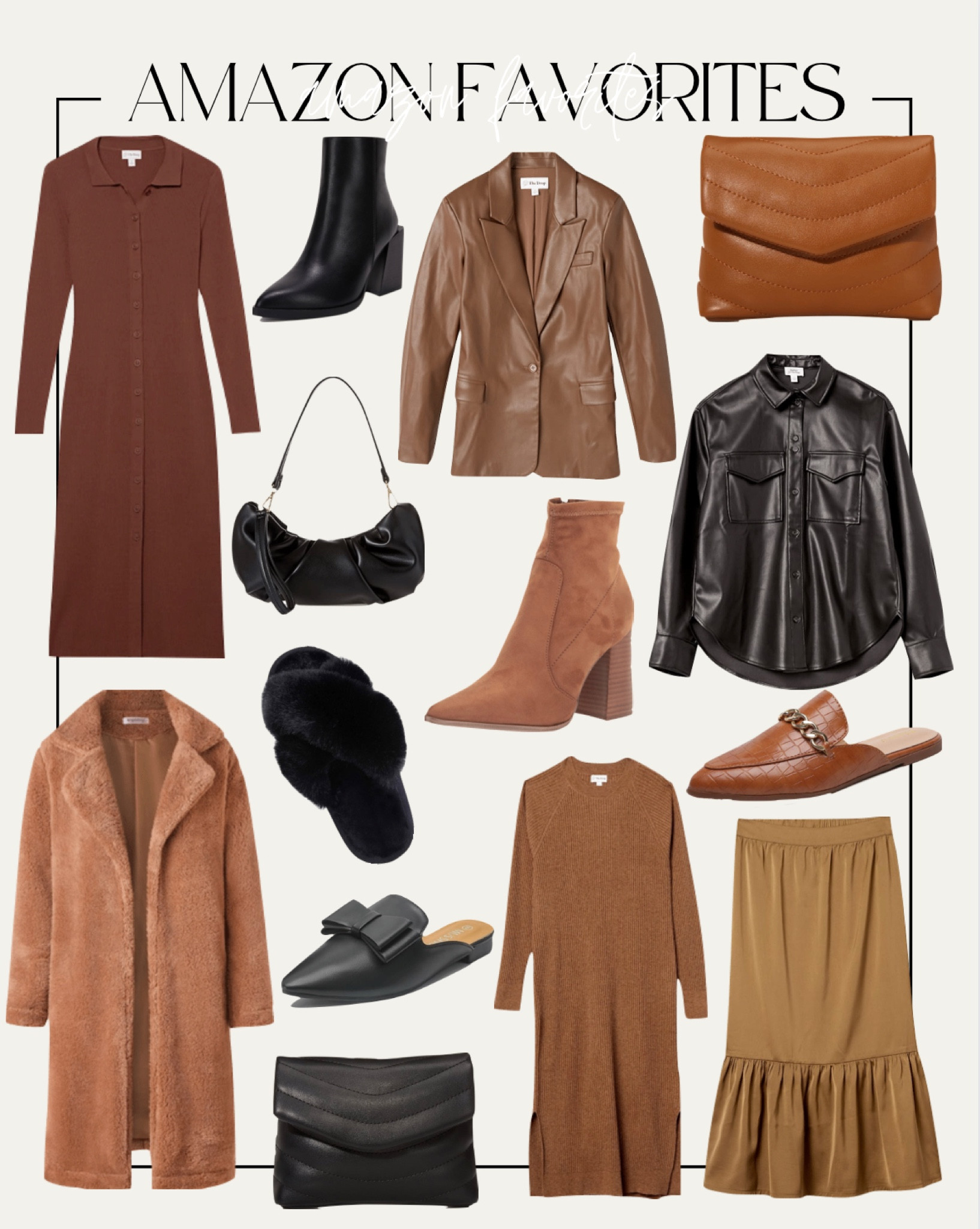 amazon, amazon favorites, amazon style, style guide, neutrals, fall style, fall look

sweater, jacket, midi skirt, maxi dress, leather jacket, purse, black, boots, sneakers, long coat, shaket, handbag, sandals, mules, loafers

#LTKstyletip #LTKshoecrush #LTKHoliday
