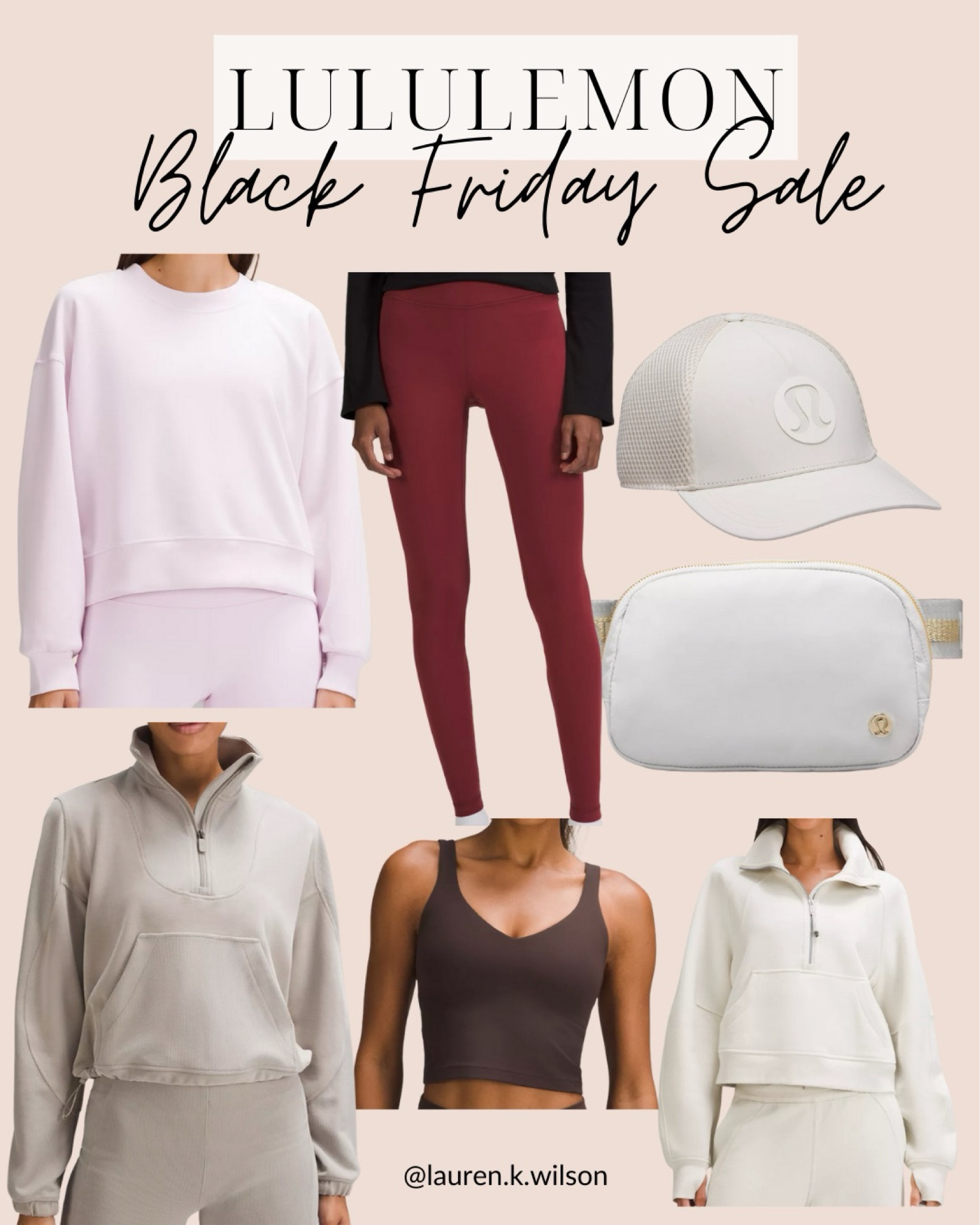 Lululemon, crewneck, quarter zip, half zip, scuba, leggings, belt bag, crop tank, sports bra, fitness 

#LTKCyberWeek #LTKsalealert #LTKfitness