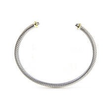 DAVID YURMAN Womens Cable Classics Bracelet with 18K Gold 4mm $395 NEW | eBay US