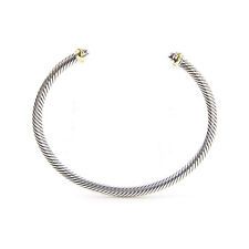 DAVID YURMAN Womens Cable Classics Bracelet with 18K Gold 4mm $395 NEW | eBay US