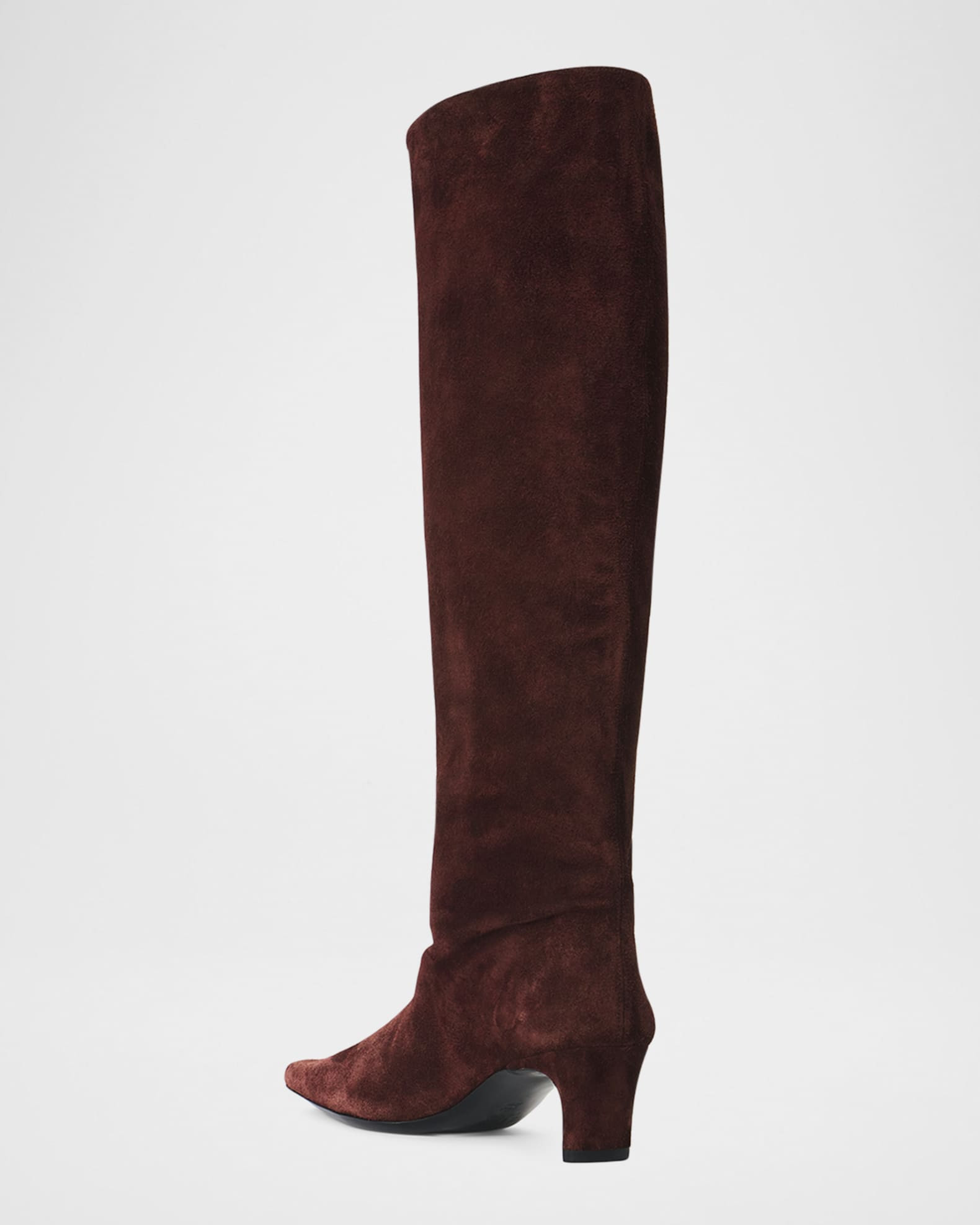 STAUD Wally Suede Knee-High Boots | Neiman Marcus