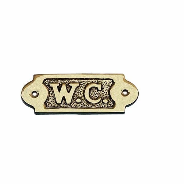 Brass W.C. Sign - Brass Restroom Sign-Brass Door Sign-REF24-1027 | eBay | eBay US