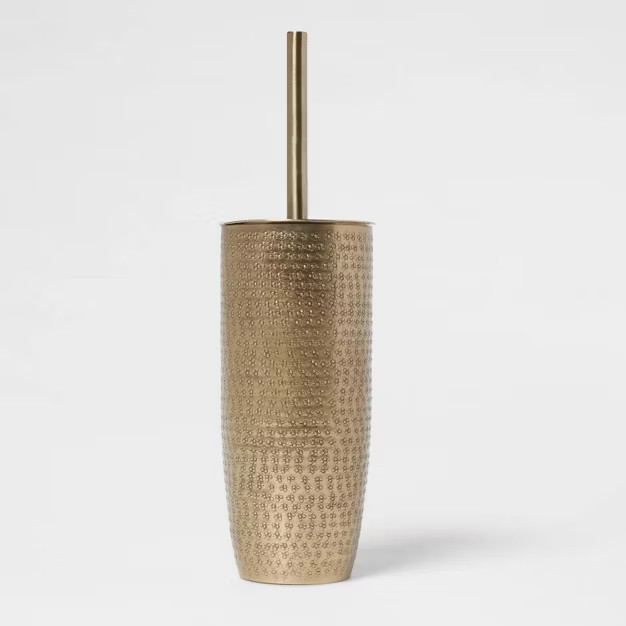 Hammered Metal Toilet Brush Brass - Threshold™ | Target