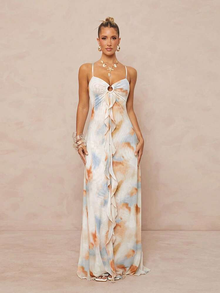 Lumalex Fall Modest Old Money Coquette Summer Swimsuit Swimwear Swim Vacation Elegant Easter Bohemian BOHO Sea Beach Hot Outdoor Richly Layered Wedding Season Banquet Coming Of Age Ceremony Beach Seaside High Waist Holiday Beach Fashion Pleated Elegant Goddess Sexy Dress For Women Women Dresses Birthday Women Summer Clothing Women Casual Dress,Boho Clothes Women | SHEIN