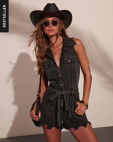 The romper that makes you look instantly put together 🖤✨

This is one of those throw it on and you’re done outfits… but it still looks like you tried.

The structured denim gives it that elevated feel, while the frayed hem and washed black color keep it cool and a little edgy. And the tie waist pulls everything together so it’s actually flattering—not boxy. ()

How I’d style it:
• with sneakers + a baseball hat for everyday
• dressed up with boots or wedges for dinner
• layered with a lightweight button down or cardigan
• add a belt bag + sunnies for that off-duty look

Fit notes:
– runs a little large (I’d consider sizing down) ()
– structured denim (not super stretchy)
– relaxed but still shape-defining with the tie waist

It’s the kind of piece you’ll reach for when you don’t know what to wear… and somehow always end up loving the outfit.

#LTKStyle #LTKSeasonal #DenimStyle #CasualOutfits #EverydayStyle #EffortlessStyle #SummerOutfits #LTKFinds  

 #LTKFestival #LTKdayinmylife #LTKootd