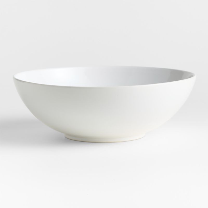 Craft White 10.25" Stoneware Serving Bowl + Reviews | Crate & Barrel | Crate & Barrel
