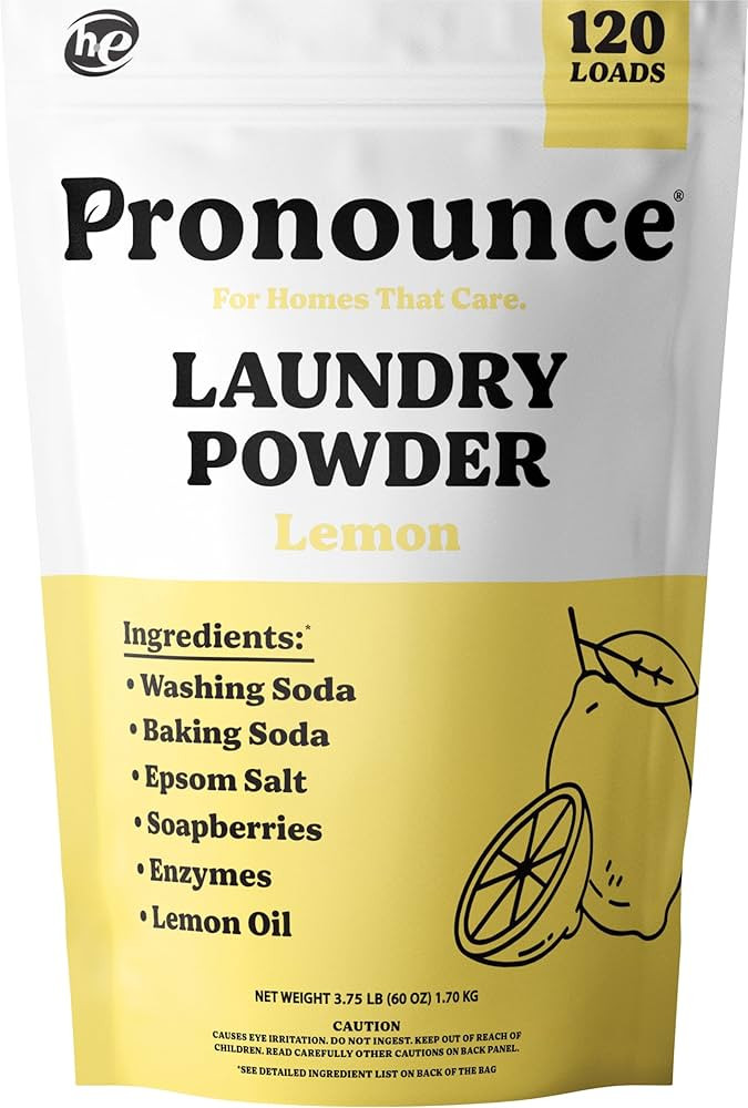 Pronounce Laundry Detergent Powder Alternative | Cleaner Ingredients. Safer for Sensitive Skin. S... | Amazon (US)
