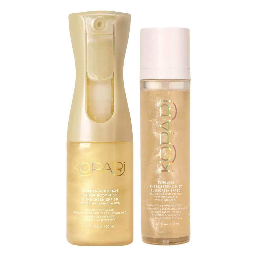 Kopari Golden Sunglaze Sheer Body Mist Sunscreen SPF 50 & Sunglaze Sheer Setting Mist Sunscreen SPF 50 | Amazon (US)