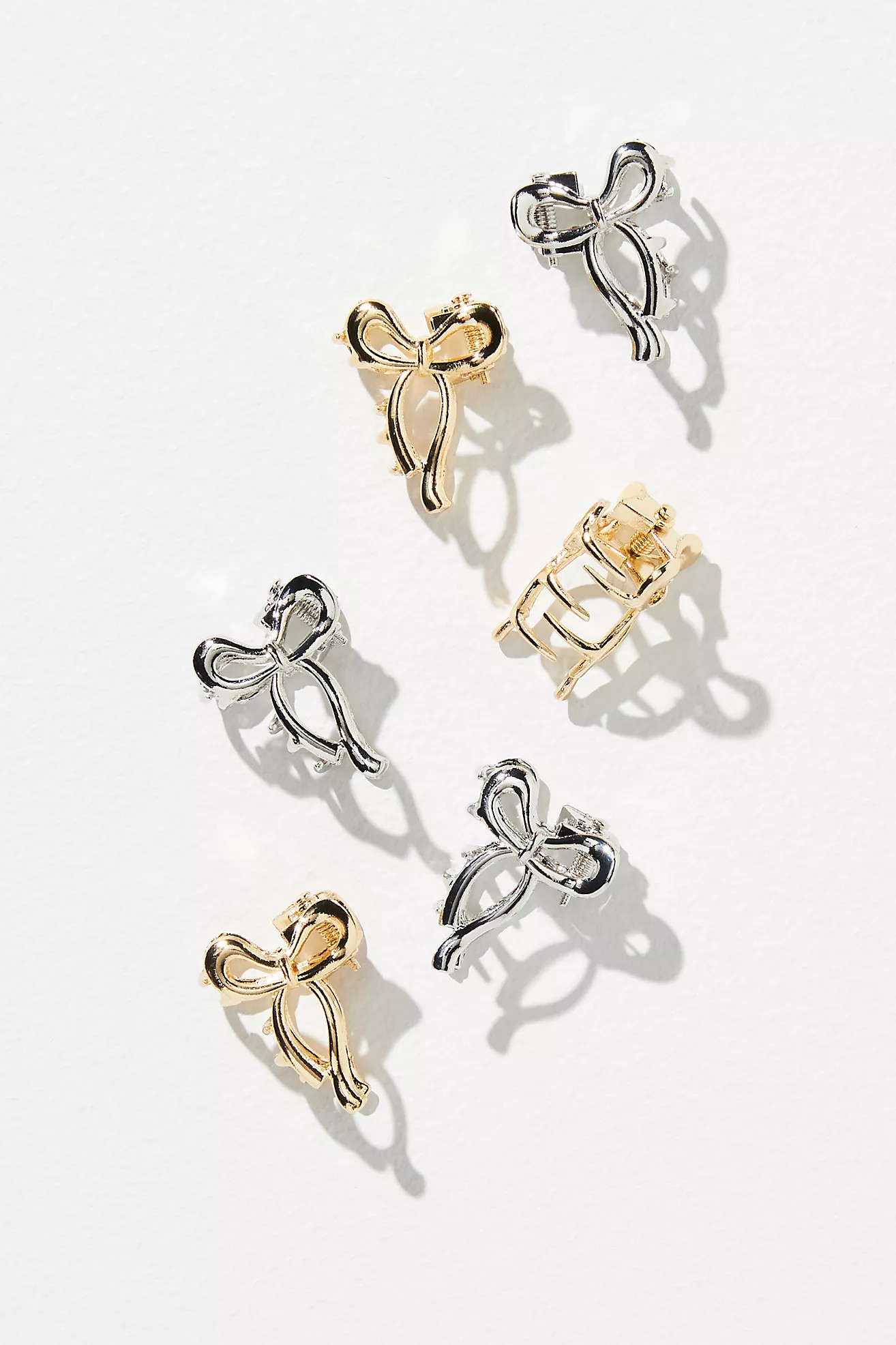 Mini Bow Hair Claw Clips, Set of 6 | Anthropologie (US)