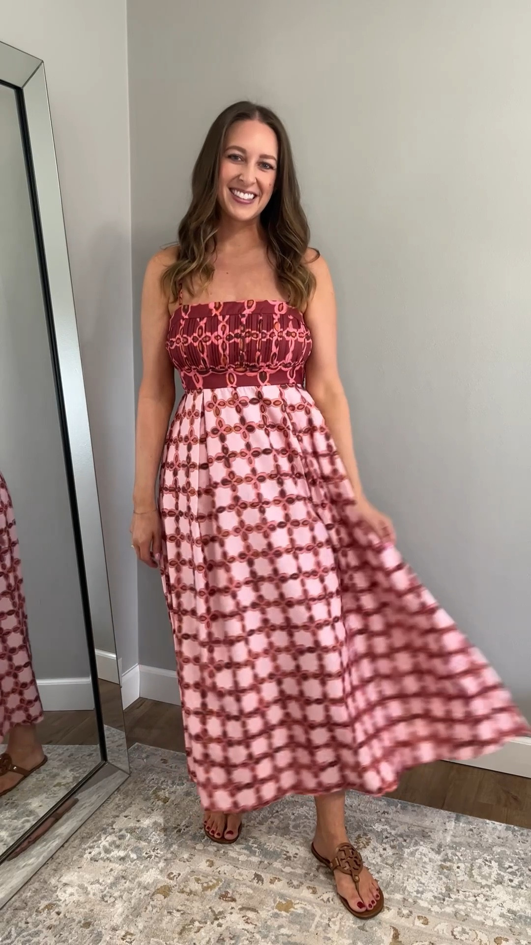 How gorg is this dress?! Love the print and colors 😍

Wearing size small

Wearing size small 

Spring dress // spring outfit // summer dress // summer outfit // summer outfits 2026 // resort wear // resort dress // spring outfits 2026 // date night outfits // spring dresses // resort wear 2026 // vacation outfits beach // spring break outfits // Easter dress women // tropical vacation // vacation outfits // beach outfit // swim look // swim outfits // beach outfits // tropical vacation // cruise outfit // cruise dress // swim coverup // baby shower dress // baby shower outfit // wedding shower dress // wedding shower outfit // bridal shower outfit // bridal shower dress // work outfit // office outfit // event dress // Easter outfit women // eater outfits women // Easter dresses women // summer dresses // honeymoon outfit // honeymoon dress // Italian summer // Italian vacation outfit // European summer // European vacation outfit // beach dress 

#LTKootd #LTKSeasonal #LTKTravel