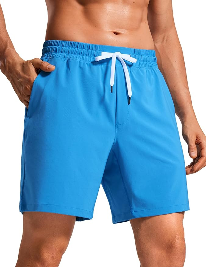 CRZ YOGA Mens Swim Trunks 5''/7'' - Mesh Liner Quick Dry Beach Sports Casual Swimwear Shorts with... | Amazon (US)