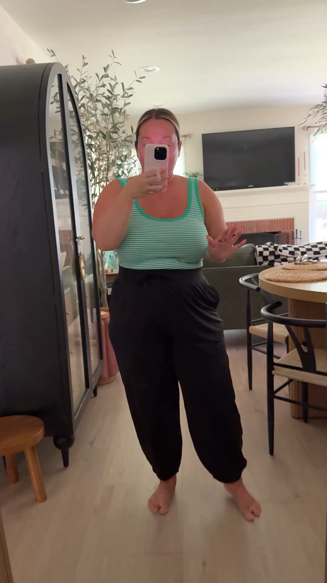 @Aerie jogger pants are so comfy OMG so glad I snagged these! Size MEDIUM SHORT- I sized down! Soft and stretchy material! 
Tank size LARGE I have this in 2 colors it’s so easy and simple yet cute for casual wear! Love the colors for spring and summer! 

Petite style, summer outfit, casual style, mom style, midsize style, joggers, travel style, summer outfit, Summer style, spring styles, loungewear 

#LTKPetite #LTKMidsize #LTKSeasonal