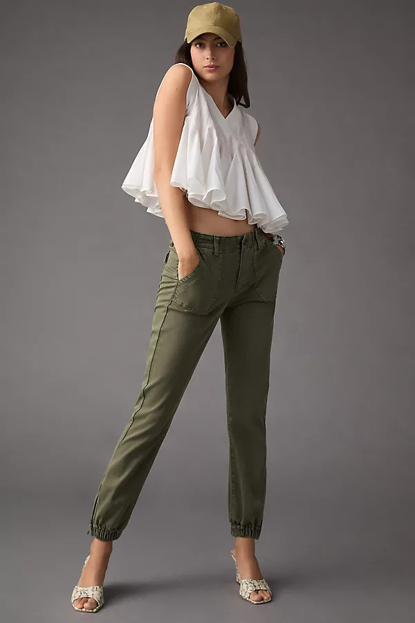 Paige Mayslie Joggers By Paige in Green Size 32 P | Anthropologie (US)