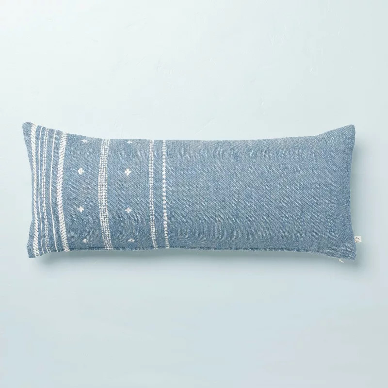 Dotted Stripe Throw Pillow with Zipper - Hearth & Hand™ with Magnolia | Target