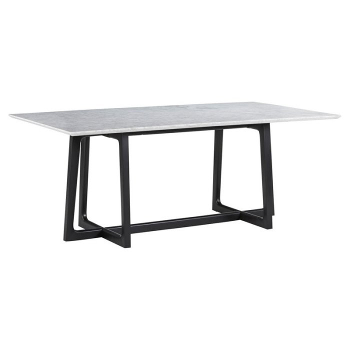 Palliser Furniture Mix & Match Dining Rectangular Marble Top Dining Table | Hayneedle