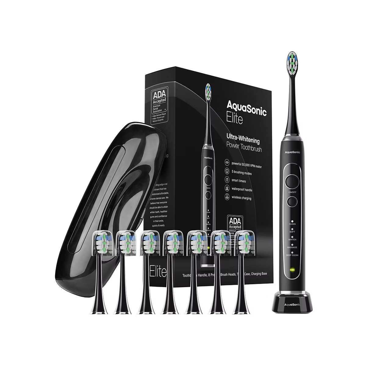 AquaSonic Elite - Ultra-Whitening Rechargeable Electric Toothbrush | Target