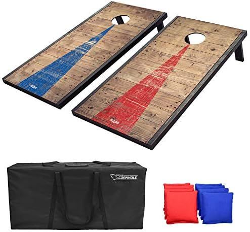 GoSports Classic Cornhole Set – Includes 8 Bean Bags, Travel Case and Game Rules (Choice of sty... | Amazon (US)