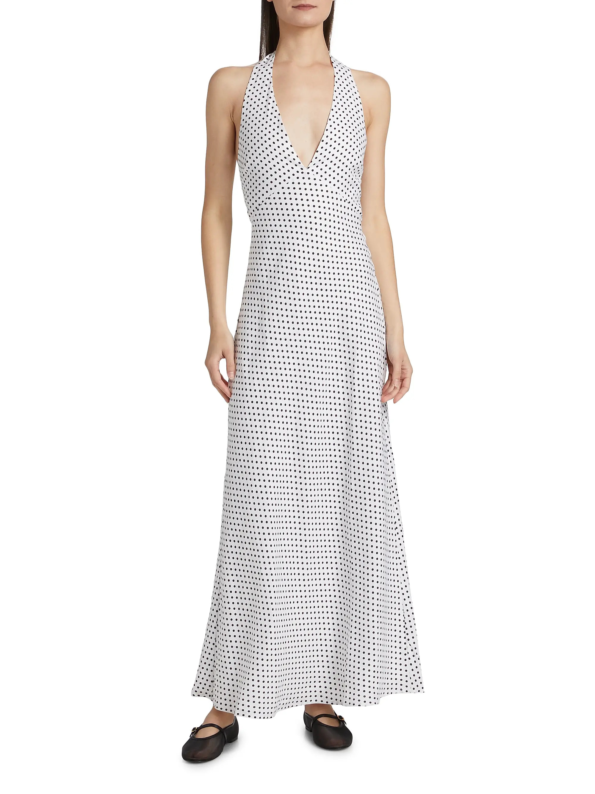 Delilah Linen Halterneck Maxi Dress | Saks Fifth Avenue