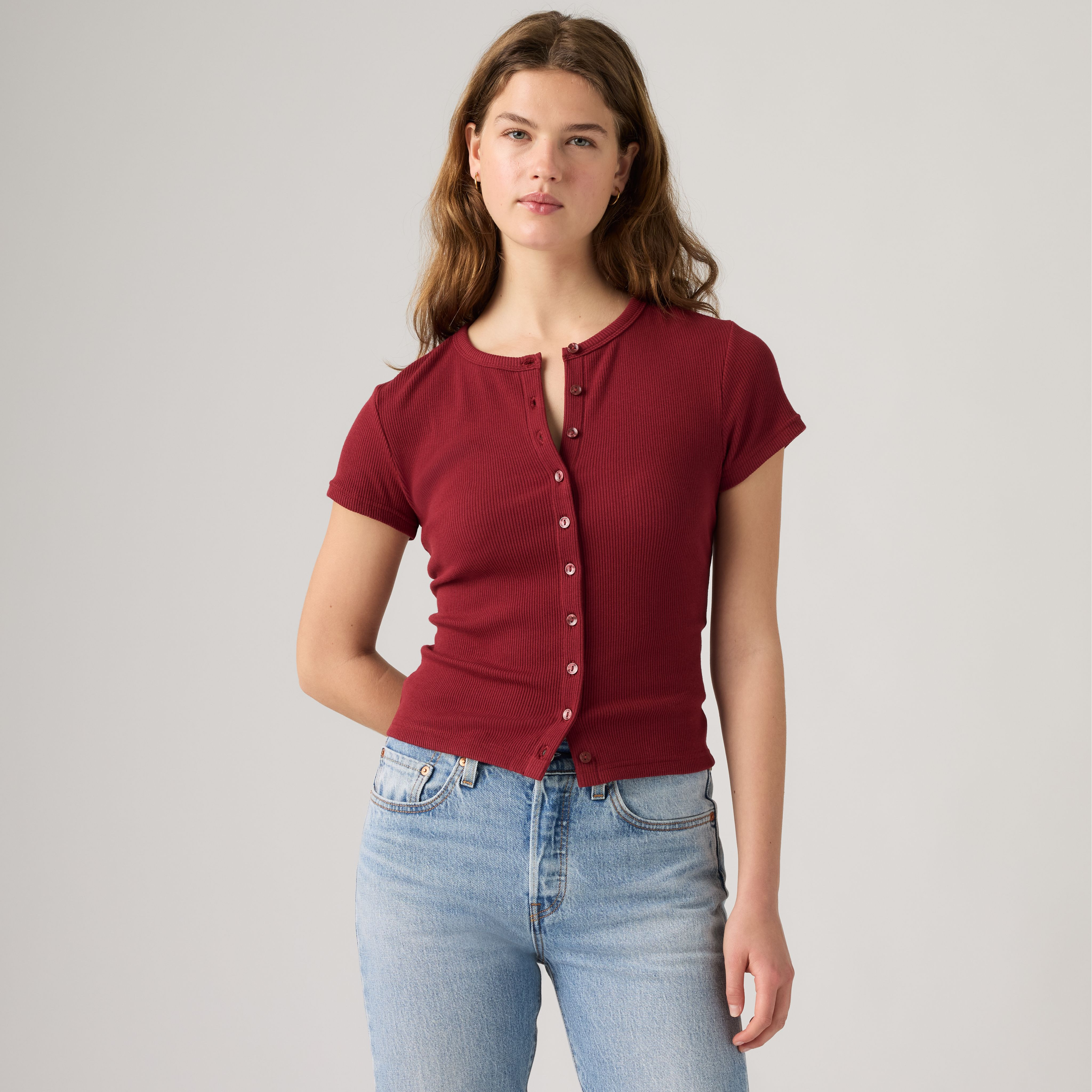 Levi's Rory Button-Through Short Sleeve Shirt - Women's XS | Levi's US