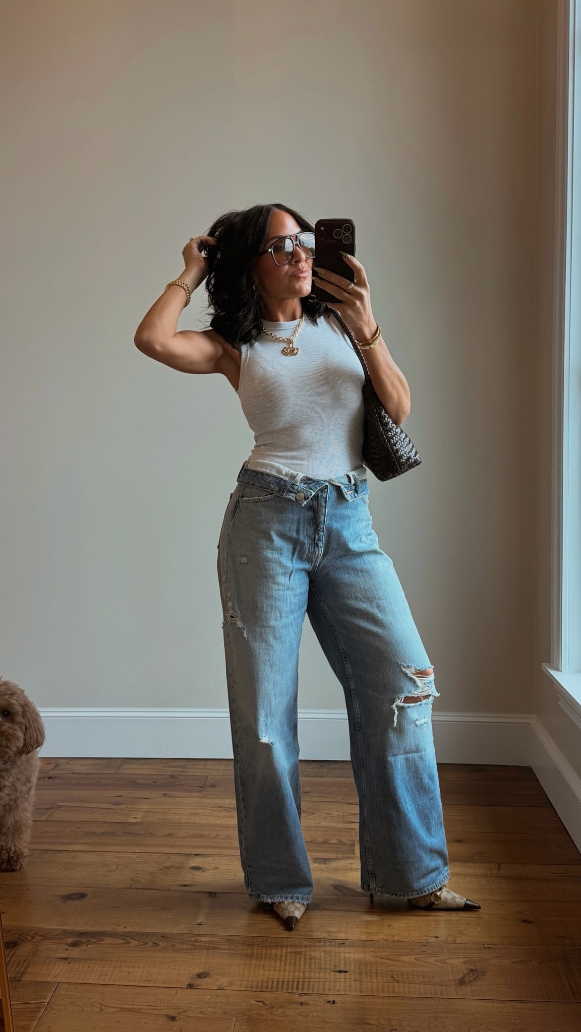 Today’s cute & casual fit! 

In a small in tank 
2 in jeans