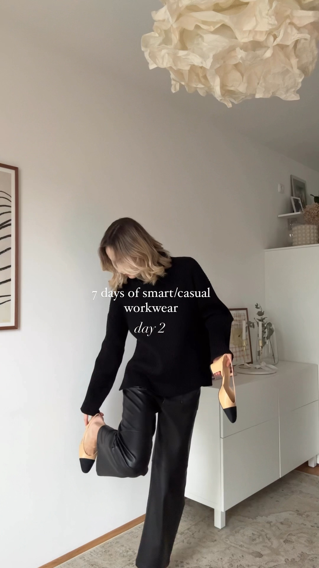 Monica Vinader Discount on my Insta @katemyandina follow me there for more styles ♥️ 
FABKATE12 for 12% off at Fabrique 
Sweater wearing XS
Pants wearing XS
Chanel 37.5 eu

#lederhose #leathertrousers #blacksweater #blackjumper #schwarzpullover #workwear #mantel #wollmantel #classicoutfit #smartcasual #chaneloutfit #chanelslingback #goldearrings #everydayearrings 

#LTKworkwear #LTKdeutschland #LTKstyletip