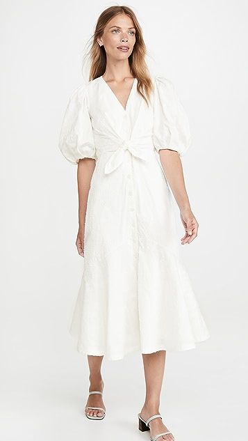 Short Sleeve Textured Ikat Dress | Shopbop