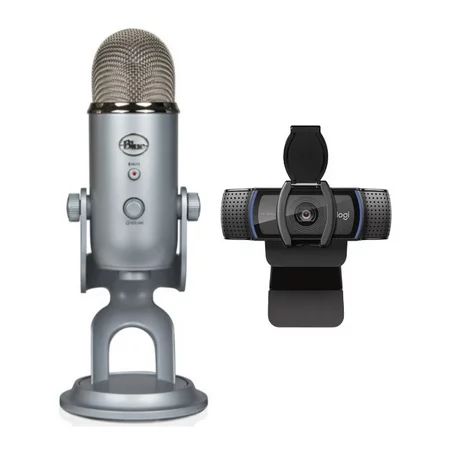 Blue Microphones Yeti Silver Bundle with Logitech C920S Pro HD Stream Webcam | Walmart (US)