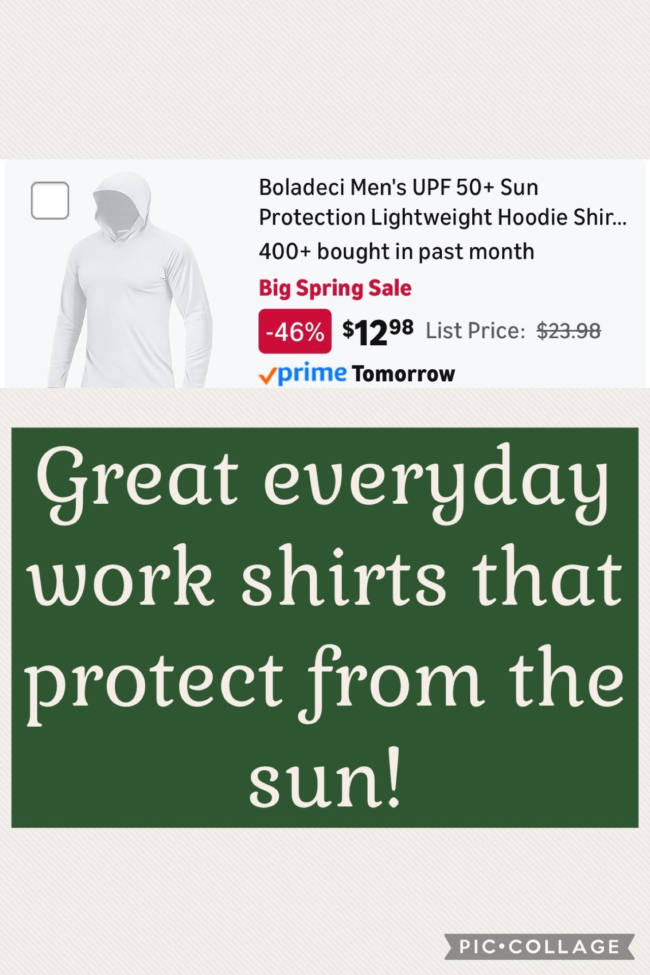 The best sun protecting long sleeve work shirts! On huge deal during Amazon Big Spring Sale! 



#LTKMens #LTKWorkwear #LTKSaleAlert