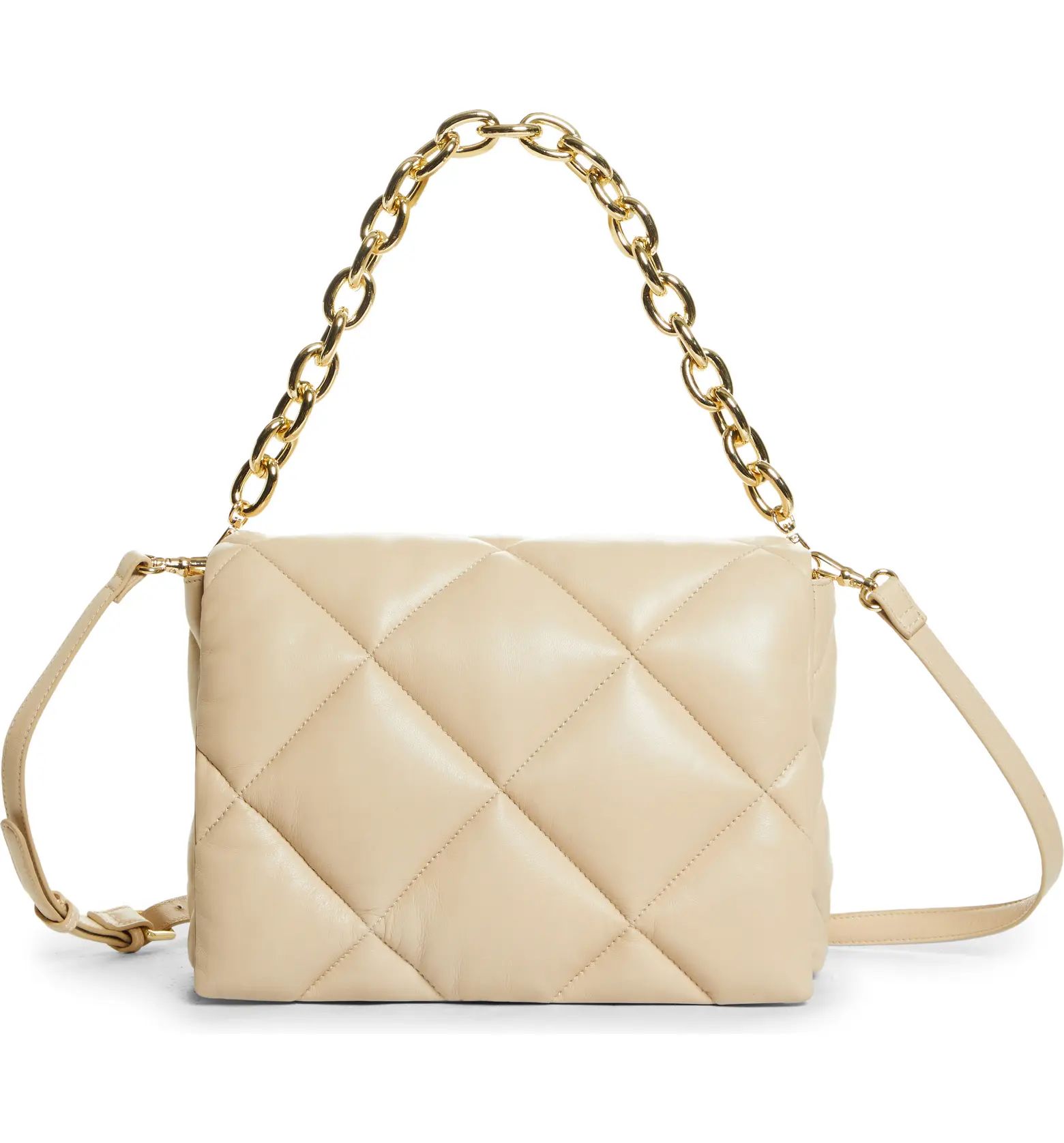 Stand Studio Brynnie Quilted Lambskin Leather Convertible Clutch | Nordstrom | Nordstrom