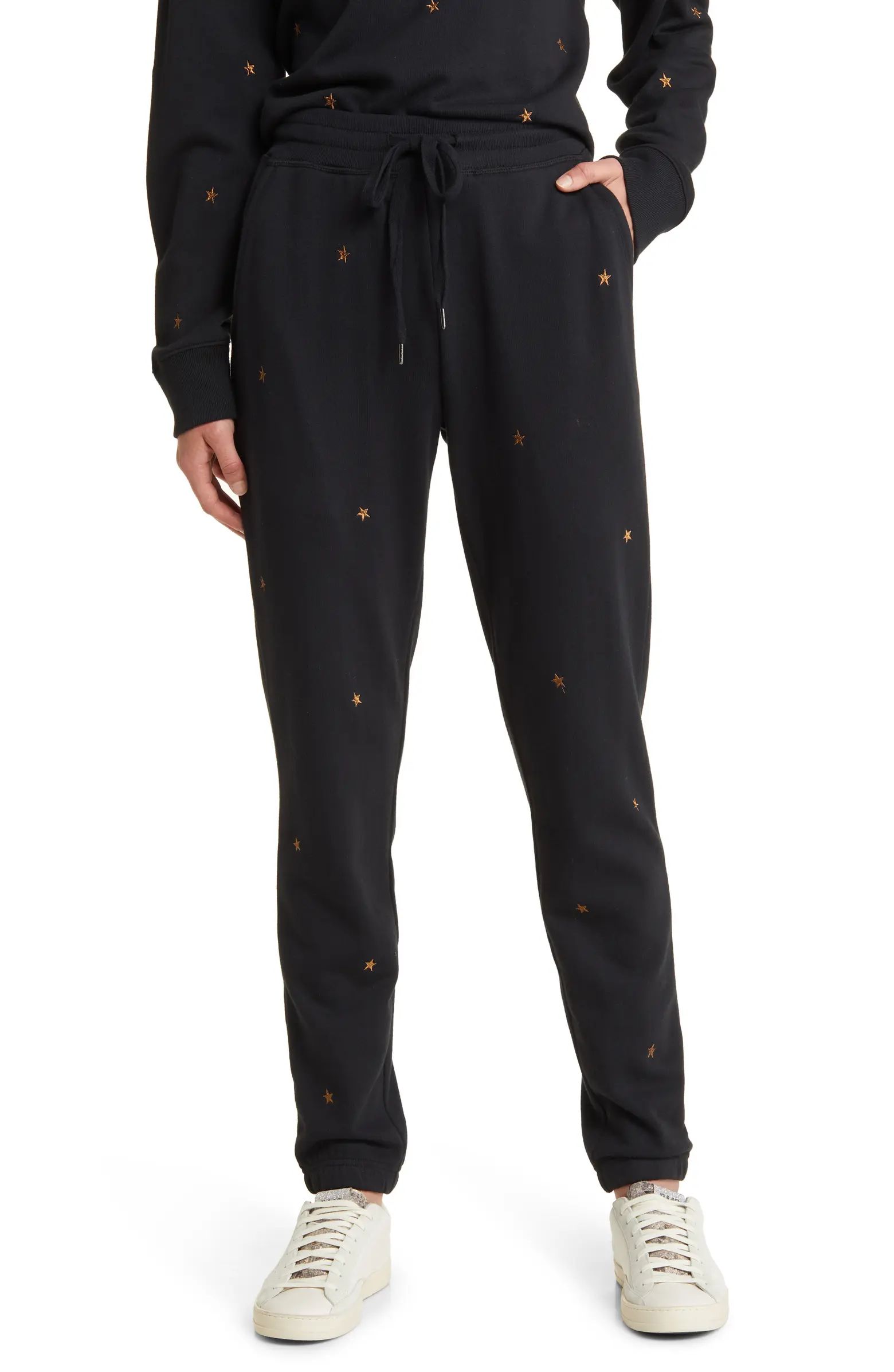 Kingston Star Embroidery Cotton Blend Joggers | Nordstrom