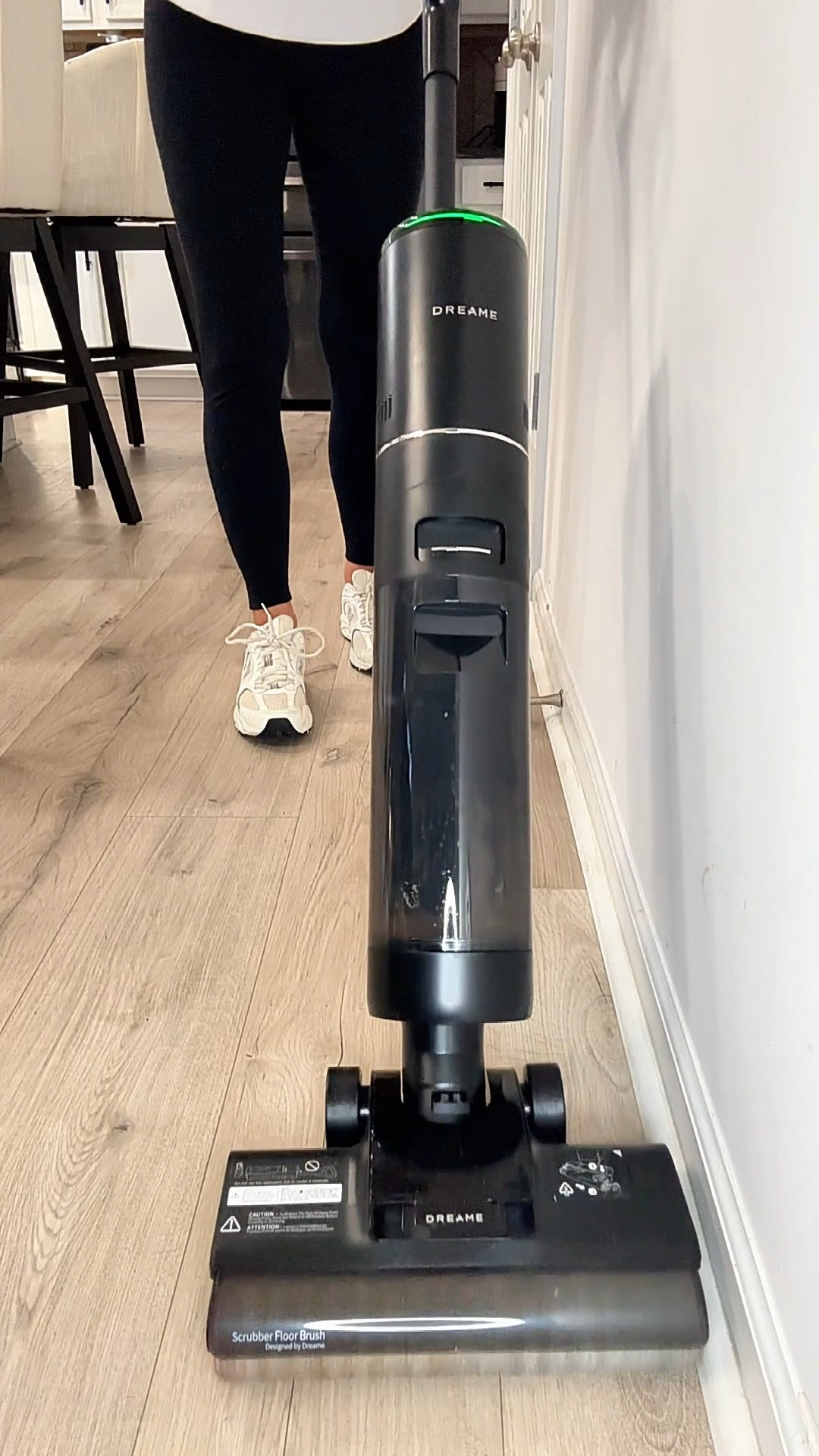 This cordless wet dry vacuum and mop cleans both wet and dry messes in one pass. It’s designed for hard floors like tile, hardwood, laminate, and vinyl plank. The edge-to-edge cleaning feature helps it reach along walls and cabinets so dust and debris aren’t left behind. That alone made a huge difference in how clean my floors actually look.

Another feature I appreciate is the self-cleaning system. After you’re done cleaning, the brush roller rinses itself and then dries with hot air around 131°F, which helps prevent mildew and odor.

#cleaningmotivation
#cleaningroutine
#homecleaningtips
#momlife
#homeorganization